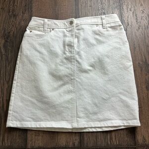 LOFT White Stretch Denim Pants
